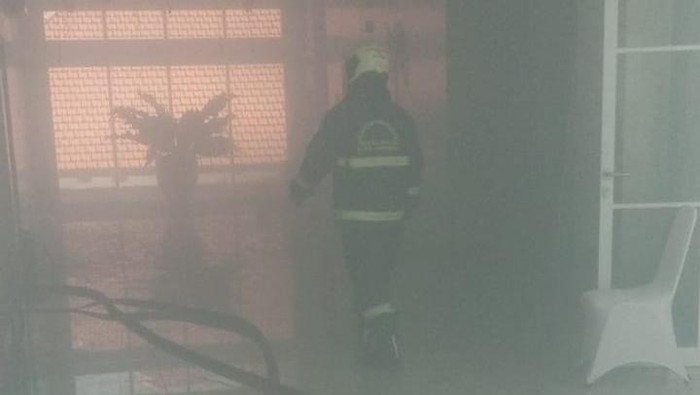 Kebakaran di RS Darmo Surabaya.