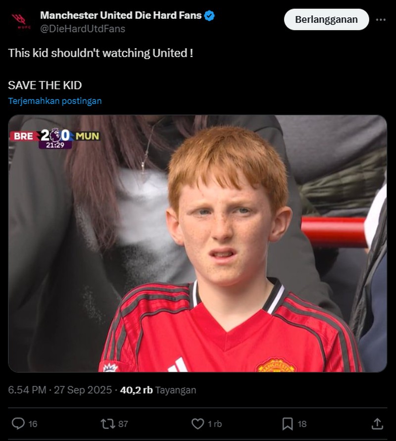 Manchester United dikalahkan Brenford di Gtech Community Stadium dengan skor akhir 1-3. Beragam meme pun bertebaran di internet. Fans merasa sedih dan kecewa.