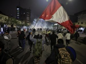 Demo Antipemerintah Ricuh Lagi di Peru, 19 Orang Luka-luka