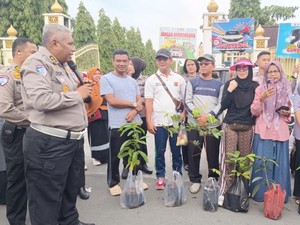 Polantas Menyapa di CFD Riau, Gaungkan Green Policing dan Keselamatan Lalin