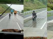 Heboh Pemotor Masuk Tol Bakauheni-Terbanggi Besar, Berdalih Tak Tahu Jalur