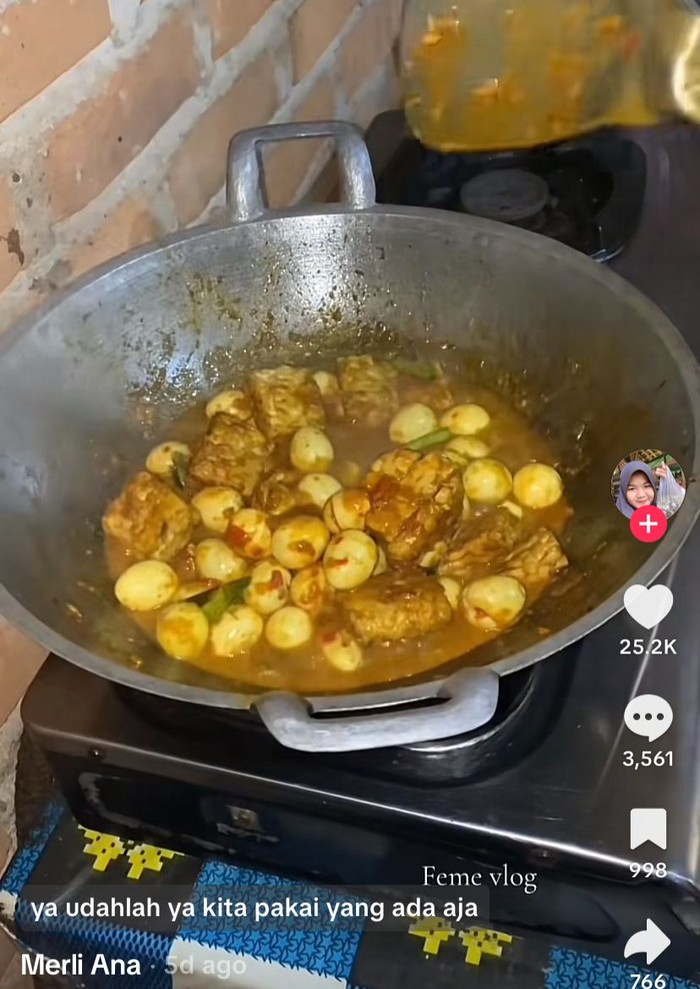 Tren masak murah di TikTok dengan budget Rp 10.000