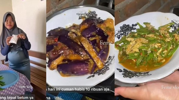 Modal Rp 10 Ribuan, Wanita Ini Buktikan Bisa Masak Tumisan hingga Rendang