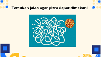 Ada lima jalan untuk sampai ke pizza, kira-kira jalan mana yang benar? (Foto: Aida Adha Siregar/detikHealth)