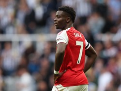 Bukayo Saka nol gol dari 13 penampilan terakhir di seluruh kompetisi (REUTERS/Scott Heppell)