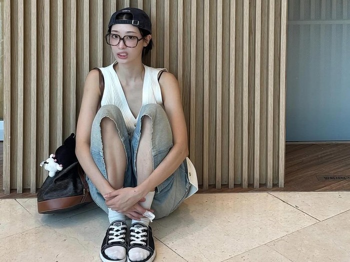 Gaya Ryu Da-in, pacar  Lee Chae-min. (Instagram @rxudain)