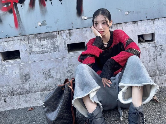 Gaya Ryu Da-in, pacar  Lee Chae-min. (Instagram @rxudain)