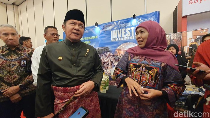 Gubernur Sumsel dan Gubernur Jawa Timur di Palembang