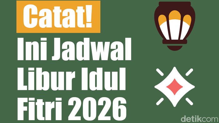 Infografis Jadwal Libur Idul Fitri 2026 dan Long Weekend