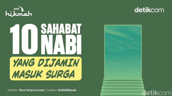 Infografis Sahabat Nabi yang Dijamin Masuk Surga