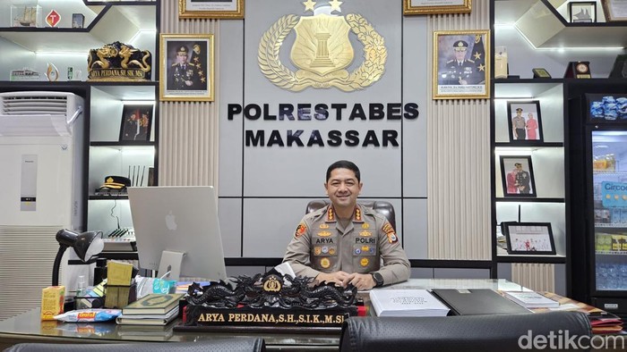 Kapolrestabes Makassar Kombes Arya Perdana.