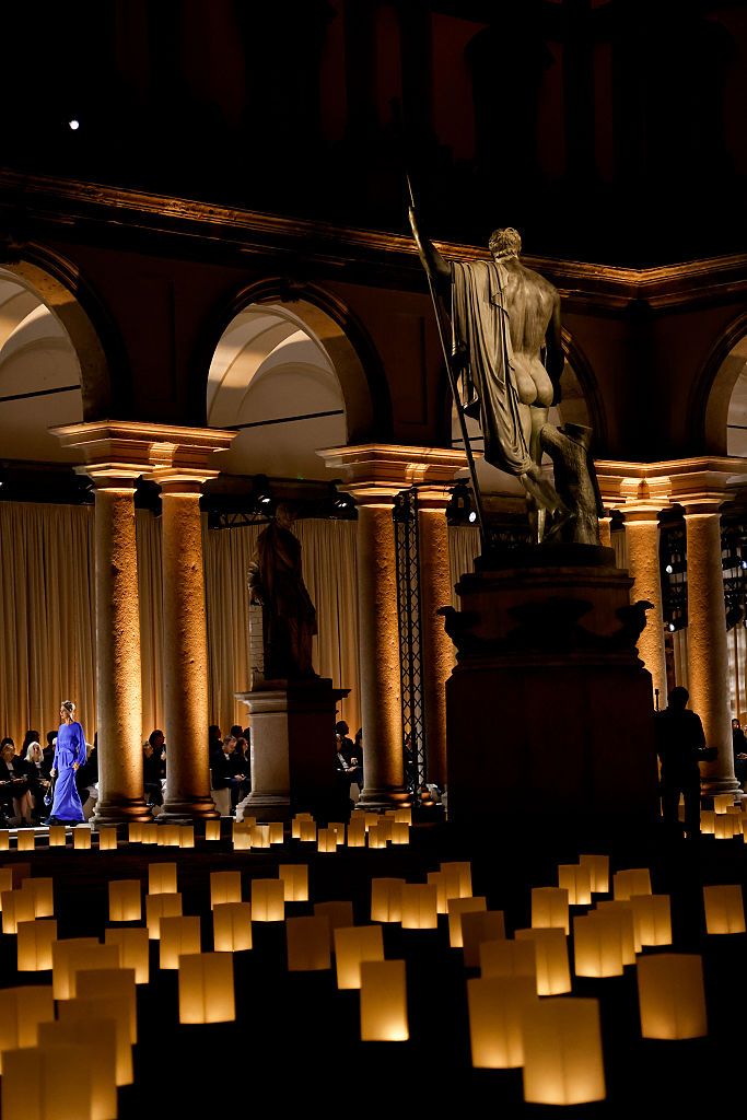 Models on the runway at the Giorgio Armani fashion show as part of Spring/Summer 2026 Milan Fashion Week on September 28, 2025 in Milan, Italy. (Photo by Aitor Rosas Sune/WWD via Getty Images)