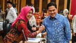 Momen Rapat Perdana Menpora Erick Thohir dengan Komisi X DPR