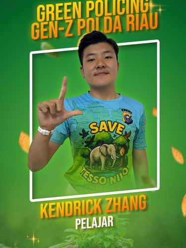 Polda Riau menunjuk Megi Irawan dan Kendrick Zhang sebagai Duta Green Policing