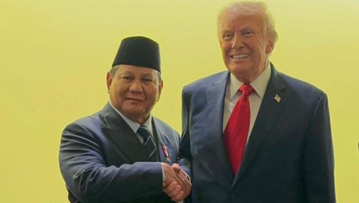 Presiden Prabowo Subianto dan Presiden Amerika Serikat Donald Trump di sela-sela Sidang PBB di New York