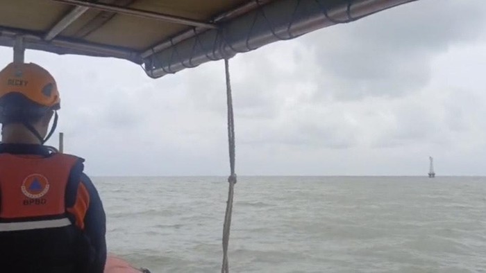 Proses pencarian wisatawan hilang di Belitung Timur