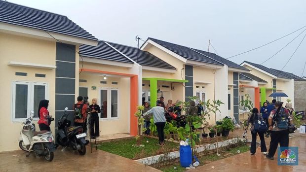 Rumah subsidi di Bogor yang diresmikan Presiden Prabowo. (CNBC Indonesia/Robertu Andrianto)