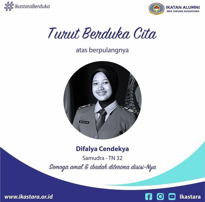 Seorang taruni Akademi Kepolisian (Akpol) Semarang, Difalya Cendekya yang meninggal dunia. Foto diunggah Senin (29/9/2025).