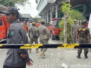 Area Ponpes di Sidoarjo yang Ambruk Disterilkan