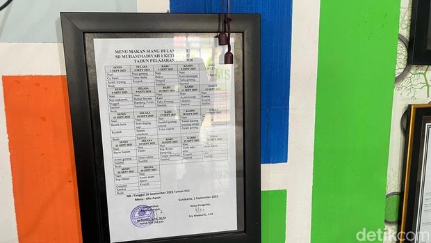 Dapur sehat di SD Muhammadiyah 1 Ketelan, Kota Solo, Selasa (30/9/2025).