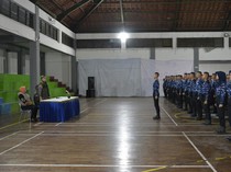 Drumband SMAN 3 Taruna Angkasa Jatim Tampil di Defile HUT TNI ke-80