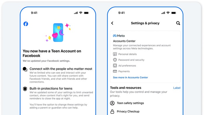 Fitur Teen Accounts di Facebook dan Messenger