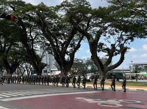 TNI Gladi HUT ke-80, Jalan Sekitar Lapangan Merdeka Medan Ditutup