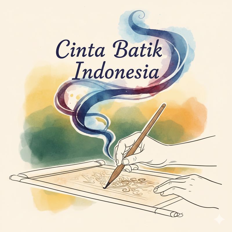 Ilustrasi poster Hari Batik (Gambar yang disajikan dalam artikel ini bukanlah foto asli hasil pemotretan, melainkan kreasi visual yang sepenuhnya dihasilkan oleh kecerdasan buatan Gemini AI).