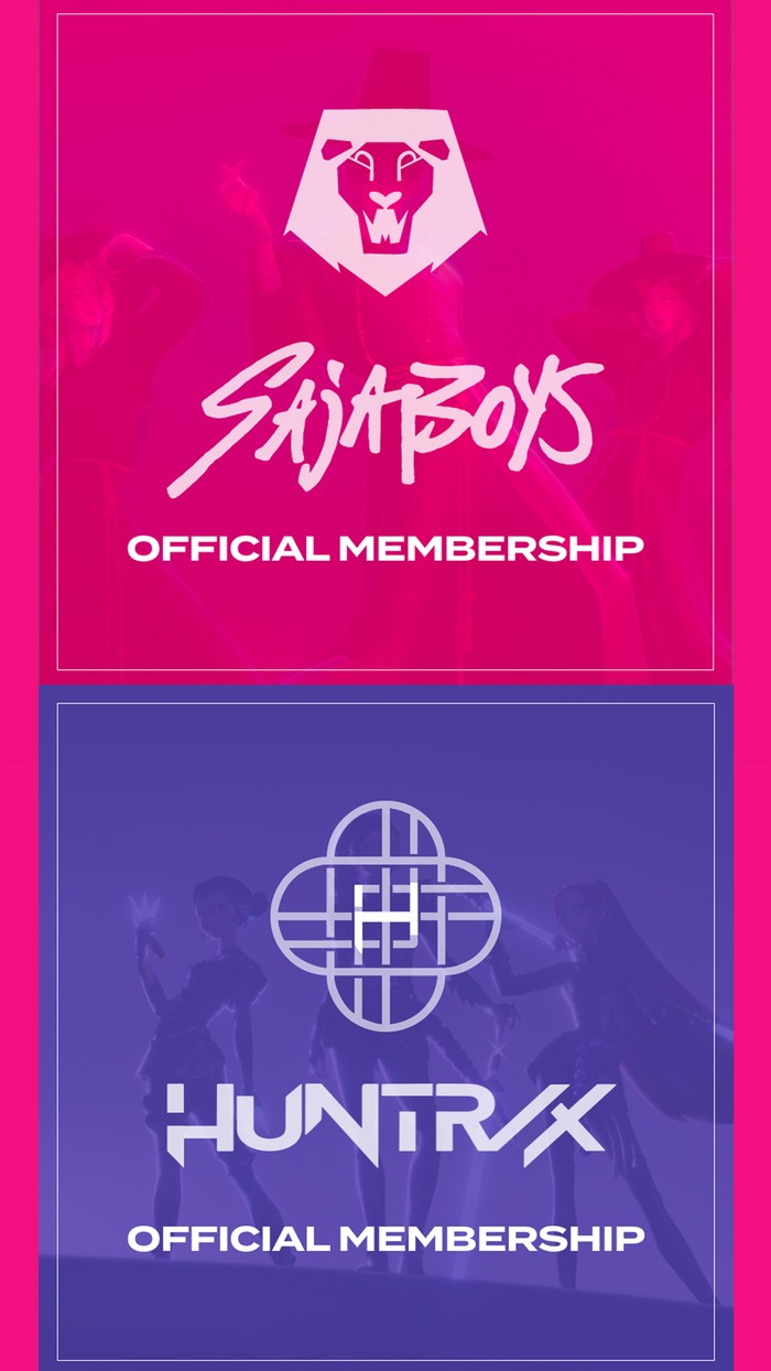Poster membership K-Pop Demon Hunters.