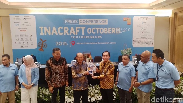 Konferensi pers INACRAFT October 2025 Vol. 4 Youthpreneurs