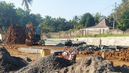 Lokasi yang rencananya dibangun pabrik miras di Banjar Adat Mambang Kaja, Desa Mambang, Kecamatan Selemadeg Timur, Tabanan.