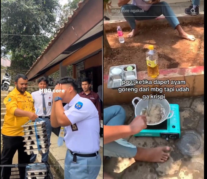 ‘MBG Core’ di TikTok Ini Tunjukkan Momen Kocak Murid Makan MBG