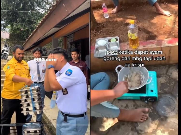 MBG Core di TikTok Ini Tunjukkan Momen Kocak Murid Makan MBG