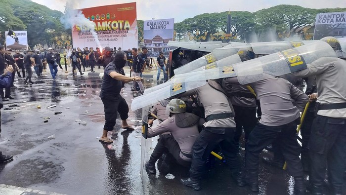 Pelatihan Sispamkota jelang 3 tahun Tragedi Kanjuruhan yang digelar Polresta Malang Kota