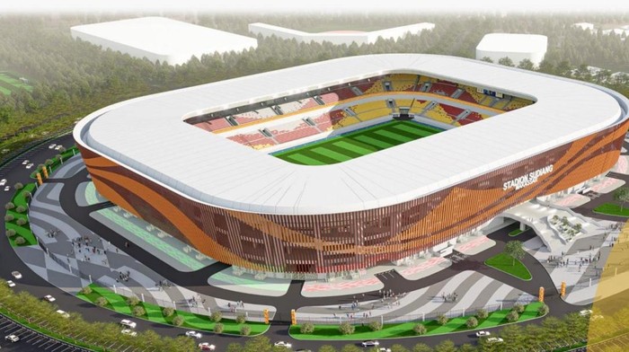 Penampakan desain Stadion Sudiang Makassar.