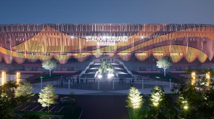 Penampakan desain Stadion Sudiang Makassar.