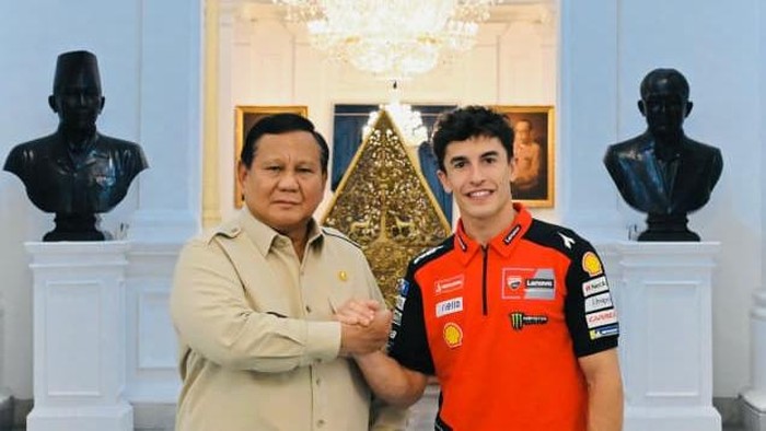 Presiden Prabowo bertemu Marc Marquez (Foto: Rusman - Biro Pers Sekretariat Presiden)