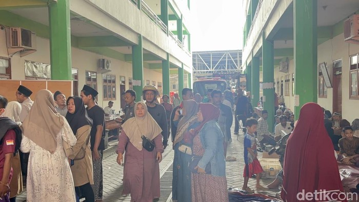 Situasi di Ponpes Al Khoziny Sidoarjo usai ambruk