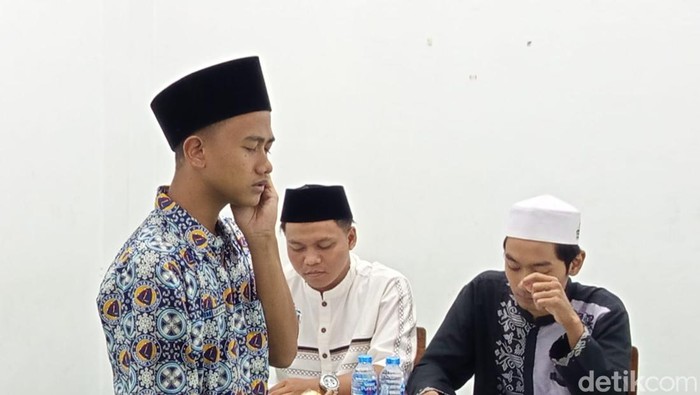 Suasana lomba Adzan yang berlangsung di SMK Pangudi Luhur Muntilan, Kabupaten Magelang, Selasa (30/9/2025).