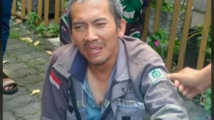 Tampang pelaku ODGJ yang bacok anak 11 tahun di Blitar