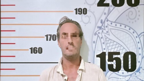 AJM ditahan di Rudenim Denpasar setelah mabuk hingga membuat keributan di restoran di Ubud, Rabu (17/9/2025). (Aryo Mahendro/detikBali).