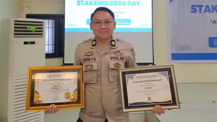 AKP Jodie Ferdinand Kairupan Kasi Keuangan Polres Tomohon AKP Jodie Ferdinand Kairupan