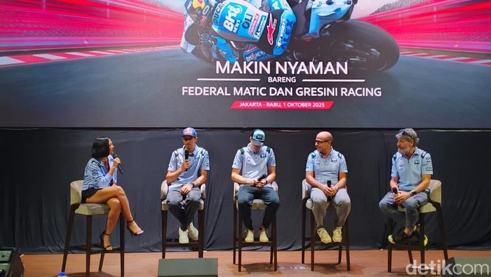 Alex Marquez mencanangkan target podium di MotoGP Mandalika 2025 saat di Jakarta.