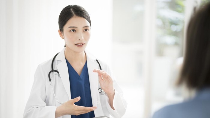 Young Japanese female medical worker