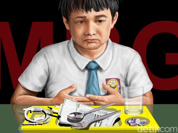 Ilustrasi Trauma Keracunan MBG