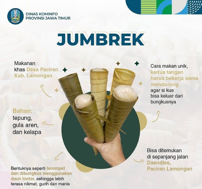 Jajanan khas Lamongan, jumbrek.