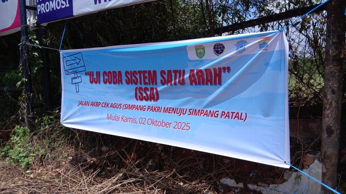 Jalan AKBP Cek Agus dilakukan satu arah