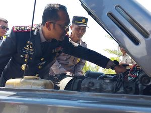 Puluhan Kendaraan Dinas Polres Batu Dicek Kelayakan, Ini Hasilnya
