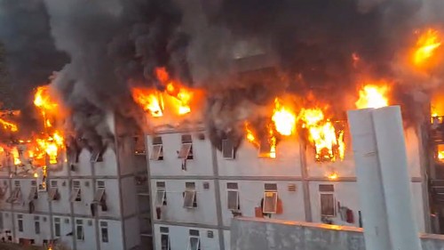 Kebakaran Hunian Pekerja di IKN