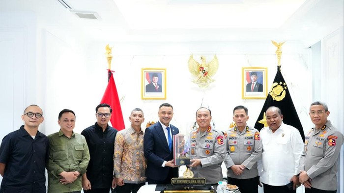 Kementerian Kebudayaan dan Polri bahas soal dukungan terhadap ekosistem musik dalam negeri, salah satunya soal izin acara musik, Selasa (30/9/2025).)